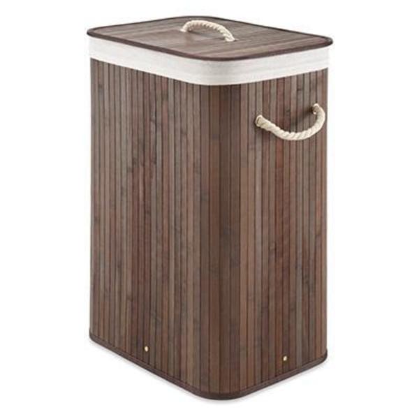 Whitmor Rect Bamboo Hamper Dark 6277-6706